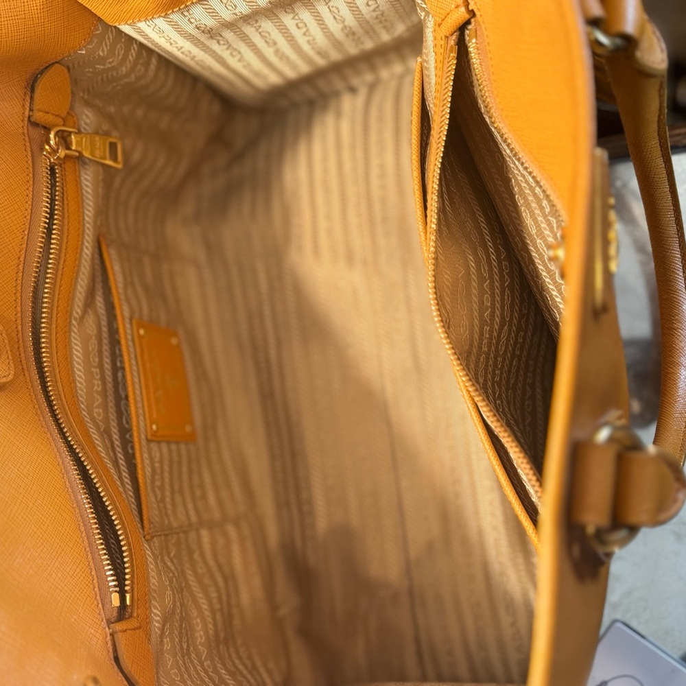 Prada Orange Leather Satchel - Picture 4 of 6